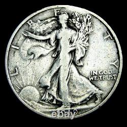 1919 Walking Liberty Half Dollar Silver - Nice Edge Clip Error Coin - #IK542