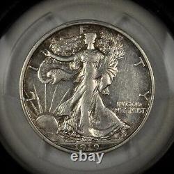 1919-d Walking Liberty Half Dollar 50c Pcgs Xf45 Nice Details Silver (h67)