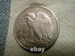 1919-d Walking Liberty Half Dollar Raw Better Grade 90% Silver