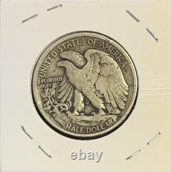 1920-D F/VF Rare Denver Walking Liberty Silver Half Dollar