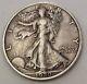 1920-d Walking Liberty Silver Half Dollar Grading Vf Nice Uncleaned Coin W27