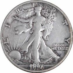 1920-D Walking Liberty Silver Half Dollar VF Uncertified #935