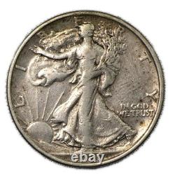 1920-P Philadelphia Walking Liberty Silver Half 50c Extremely Fine XF+ Cleaned