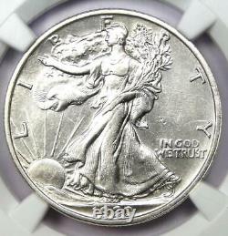 1920-S Walking Liberty Half Dollar 50C NGC AU Detail Rare Date Near MS UNC