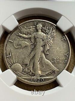 1920 S Walking Liberty Silver Half Dollar 50c NGC VF 30