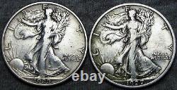 1920-S and 1927-S Walking Liberty Half Dollar Silver coin Lot - #W730