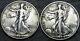 1920-s And 1927-s Walking Liberty Half Dollar Silver Coin Lot - #w730