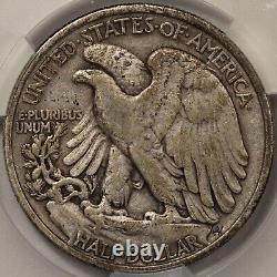 1920 Walking Liberty Half Dollar CAC Grading VF-30