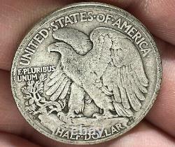 1920-d Silver Walking Liberty Half Dollar E6