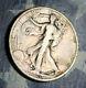 1920-s Walking Liberty Silver Half Dollar Cleaned Collector Coin. Free Shipping