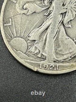 1921S Walking Liberty Half Dollar 50c Key Date F-VF Guess, You Judge