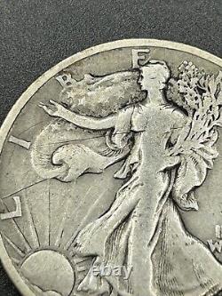 1921S Walking Liberty Half Dollar 50c Key Date F-VF Guess, You Judge