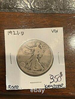 1921, 1921 D, 1921 S Full Run all mints KEY DATE Walking Liberty Half Dollars