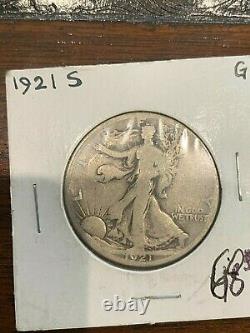 1921, 1921 D, 1921 S Full Run all mints KEY DATE Walking Liberty Half Dollars
