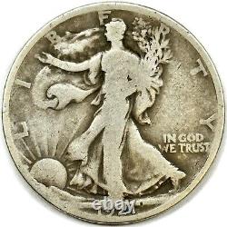1921 50c Walking Liberty Half Dollar US 90% Silver Fifty Cent Coin Semi Key Date