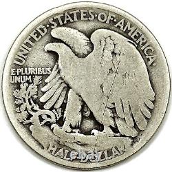 1921 50c Walking Liberty Half Dollar US 90% Silver Fifty Cent Coin Semi Key Date