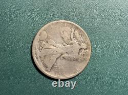 1921-D 50C Walking Liberty Half Dollar
