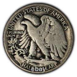 1921-D 50c Walking Liberty Half Dollar Key Date NGC F 12 SKU-B1105