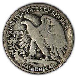 1921-D 50c Walking Liberty Half Dollar Key Date NGC F 12 SKU-B1105