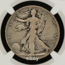 1921-D 50c Walking Liberty Half Dollar Key Date NGC F 12 SKU-B1105