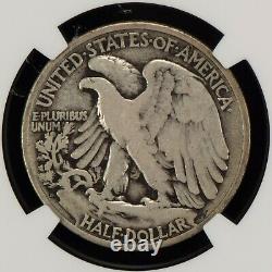 1921-D 50c Walking Liberty Half Dollar Key Date NGC F 12 SKU-B1105