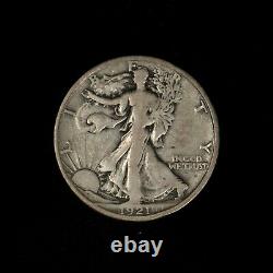 1921-D 50c Walking Liberty Half Dollar Key Date NGC F 12 SKU-B1105