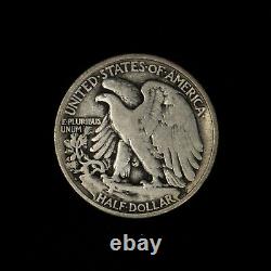 1921-D 50c Walking Liberty Half Dollar Key Date NGC F 12 SKU-B1105