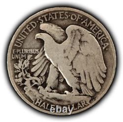 1921-D 50c Walking Liberty Silver Half Dollar Fine Key Date SKU-H3722