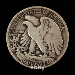 1921-D 50c Walking Liberty Silver Half Dollar Fine Key Date SKU-H3722