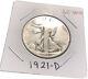 1921-d Denver Mint Silver Walking Liberty Half Dollar Key Date, Vg. Nice Detai