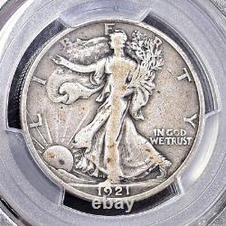 1921-D Liberty Walking Half Dollar PCGS F12 (#46952)