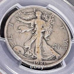 1921-D Liberty Walking Half Dollar PCGS F12 (#46952)