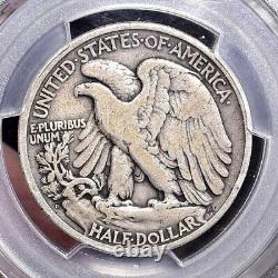 1921-D Liberty Walking Half Dollar PCGS F12 (#46952)