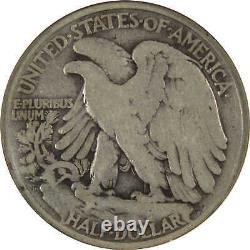 1921 D Liberty Walking Half Dollar VG 8 ANACS 90% Silver 50c SKUI8378