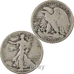 1921 D Liberty Walking Half Dollar VG Very Good 90% Silver SKUI7405