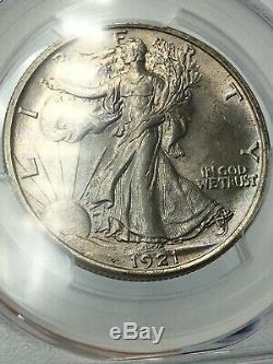 1921-D PCGS MS62 Walking Liberty Silver Half Dollar Key Date