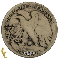 1921-D Silver Walking Liberty Half Dollar 50C (Good, G Condition)