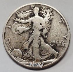 1921-D Silver Walking Liberty Half Grading Uncleaned VG Premium Quality Coin