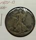 1921-d Vg Walking Liberty Half Dollar