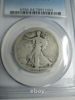 1921-D WALKING LIBERTY Half Dollar PCGS Graded G04 RARE KEY DATE SILVER COIN