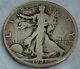 1921-d Walking Liberty Silver Half F+ / Vf Full Date And Rims Awesome Find