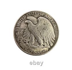 1921-D-Walking Liberty Half Dollar 50C