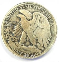 1921-D Walking Liberty Half Dollar 50C Certified ANACS VG8 Rare Date