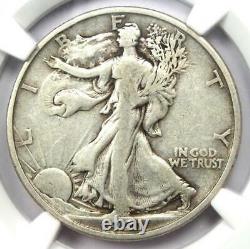 1921-D Walking Liberty Half Dollar 50C Certified NGC VF Details Rare Date