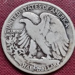 1921 D Walking Liberty Half Dollar 50c Better Grade DENVER KEY DATE RARE #93151