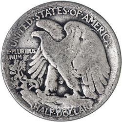 1921 D Walking Liberty Half Dollar 90% Silver Good GD+ See Pics L464