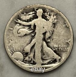 1921-D Walking Liberty Half Dollar G Good 90% Silver