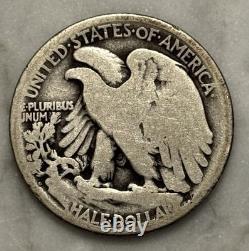 1921-D Walking Liberty Half Dollar G Good 90% Silver