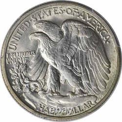 1921-D Walking Liberty Half Dollar, MS63, PCGS