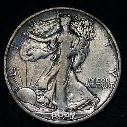 1921-D Walking Liberty Silver Half Dollar CHOICE XF FREE SHIPPING E309 RPMT